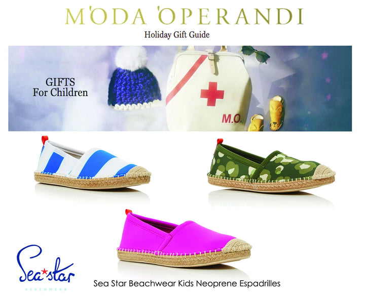 Our Kids Beachcomber Espadrille is Now Available on Moda Operandi! Sea Star Beachwear