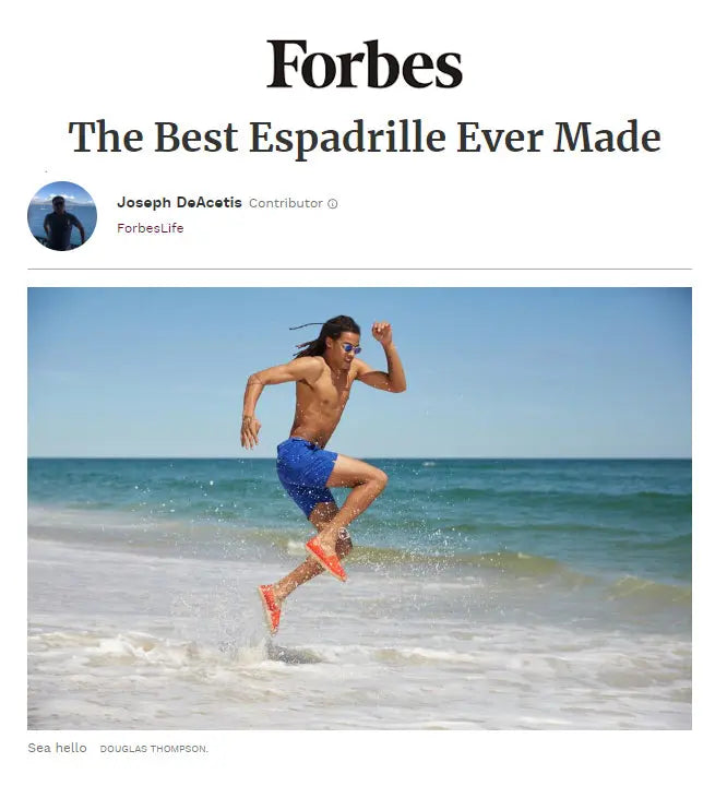 "The Best Espadrille Ever Made" According To Forbes.com! Sea Star Beachwear