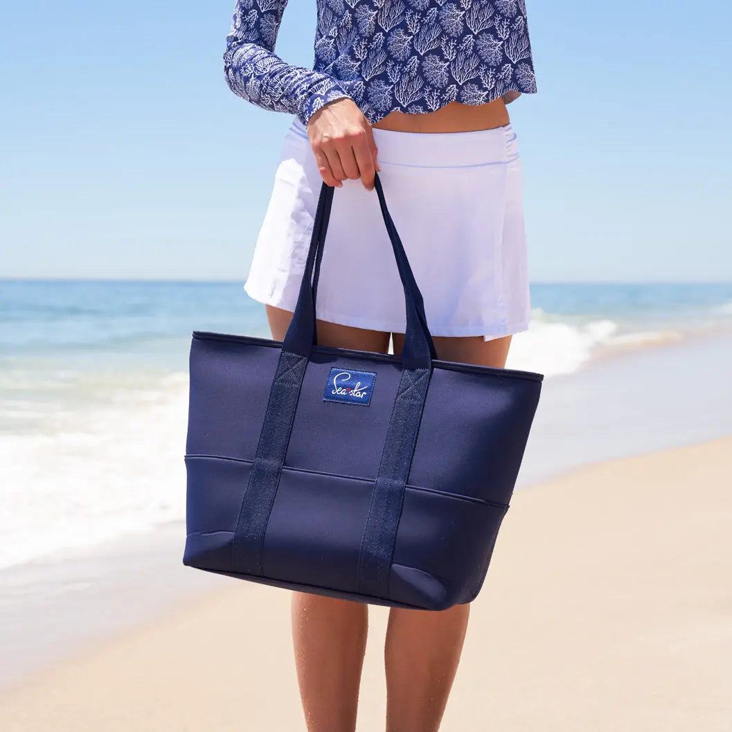 DARK NAVY - SMALL VOYAGER TOTE Sea Star Beachwear