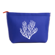 COVER SWIM NAVY CORAL EMBROIDERY - SKIPPER POUCH