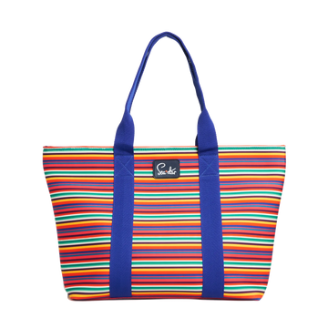 FRANCES VALENTINE CANDY STRIPE - SMALL VOYAGER TOTE