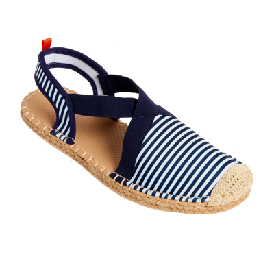 NAVY/WHITE MICROSTRIPE - WOMENS SEAFARER SLINGBACK Sea Star Beachwear