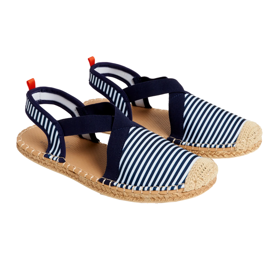 NAVY/WHITE MICROSTRIPE - WOMENS SEAFARER SLINGBACK Sea Star Beachwear