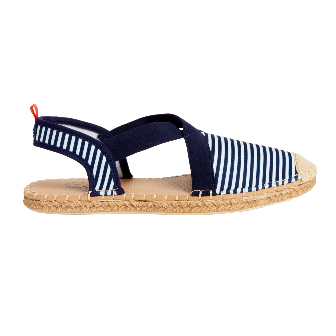 NAVY/WHITE MICROSTRIPE - WOMENS SEAFARER SLINGBACK Sea Star Beachwear